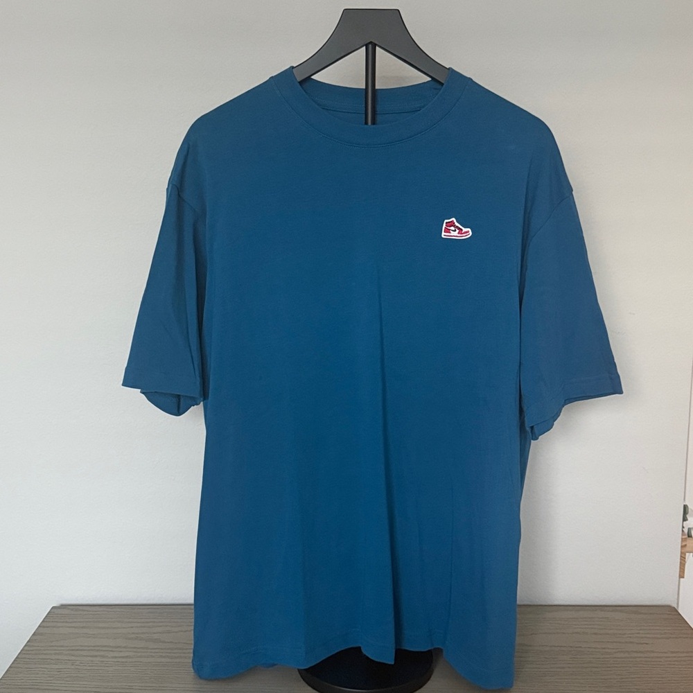 Jordan Blue Shirt with Sneaker Logo